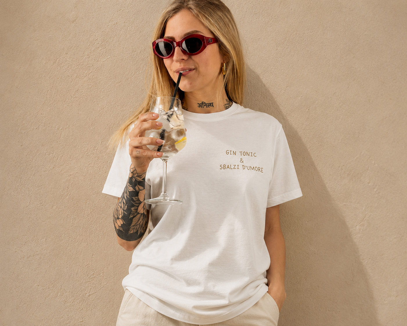 T-shirt donna Hangard Lab - Messico & Paloma voglia di ridere - cotone organico vista frontale