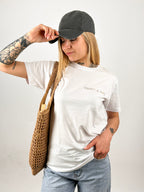 t-shirt hangard lab " pensati al mare" vista frontale