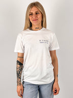 t-shirt hangard lab "se ti rilassi pensi di più" Vista frontale
