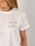 t-shirt hangard lab " Bollicine & Foto Mosso" . vista dettaglio