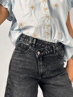 Bermuda Jeans Noir