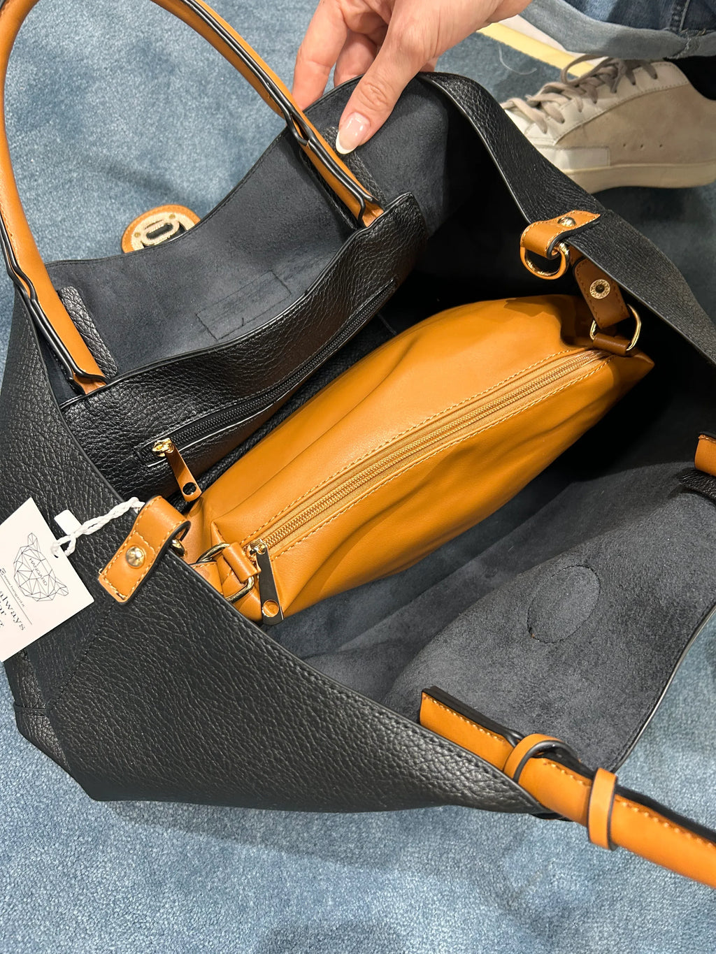 Borsa maxi elegante – borsa donna grande strutturata, stile chic da giorno
