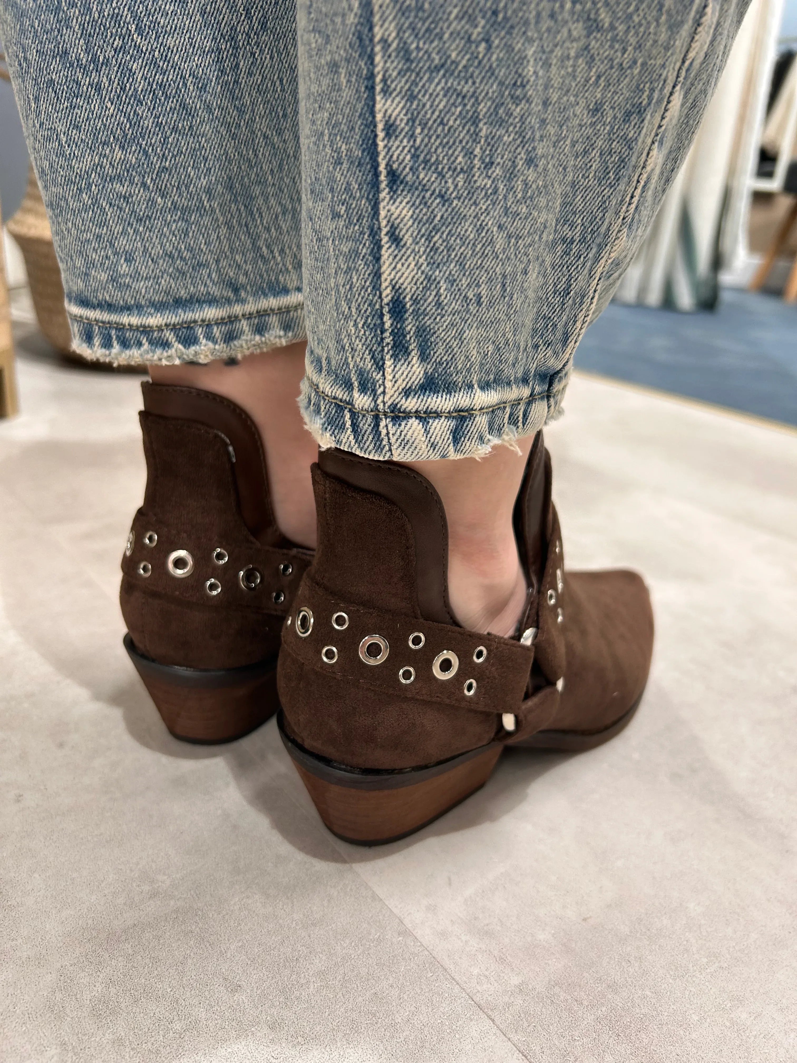 texano basso donna vista retro