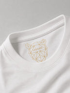 t-shirt hangard lab "cambi il mio umore da cosi a cosi" . dettaglio tessuto