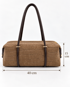 Borsa Suede Croco