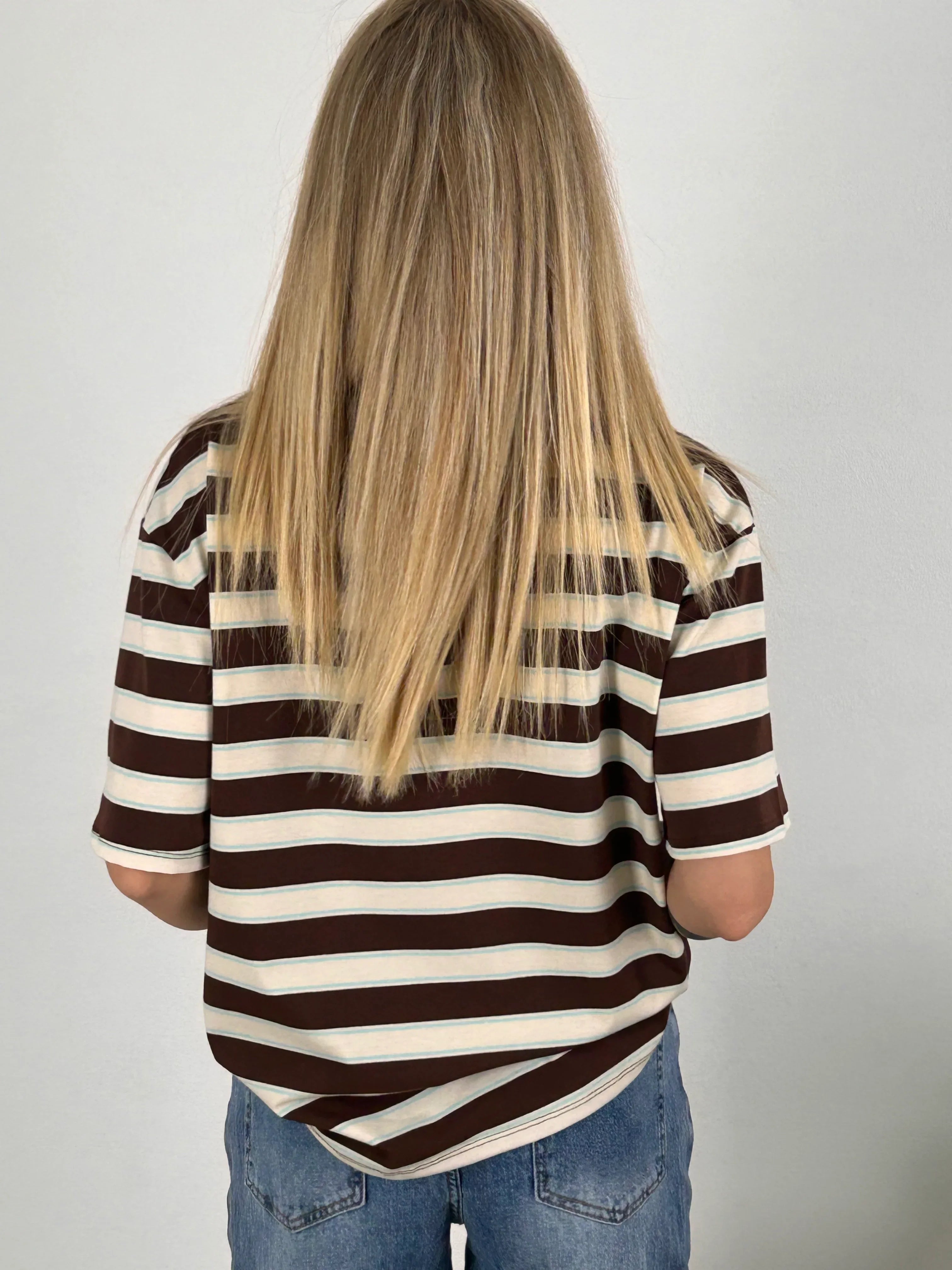 t shirt righe donna retro
