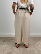 pantalone balloon donna retro