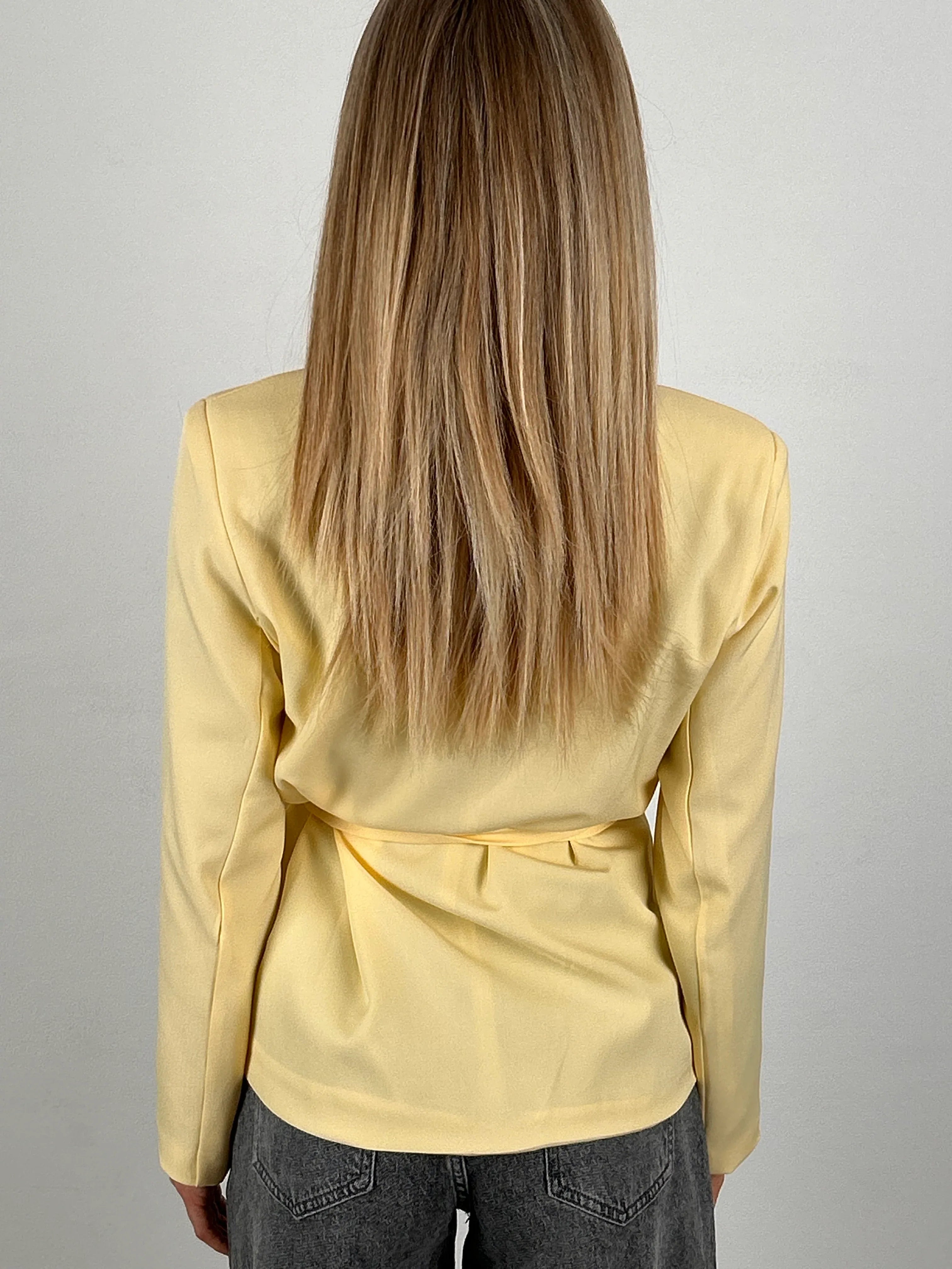 Giacca incrociata donna con fiocco retro