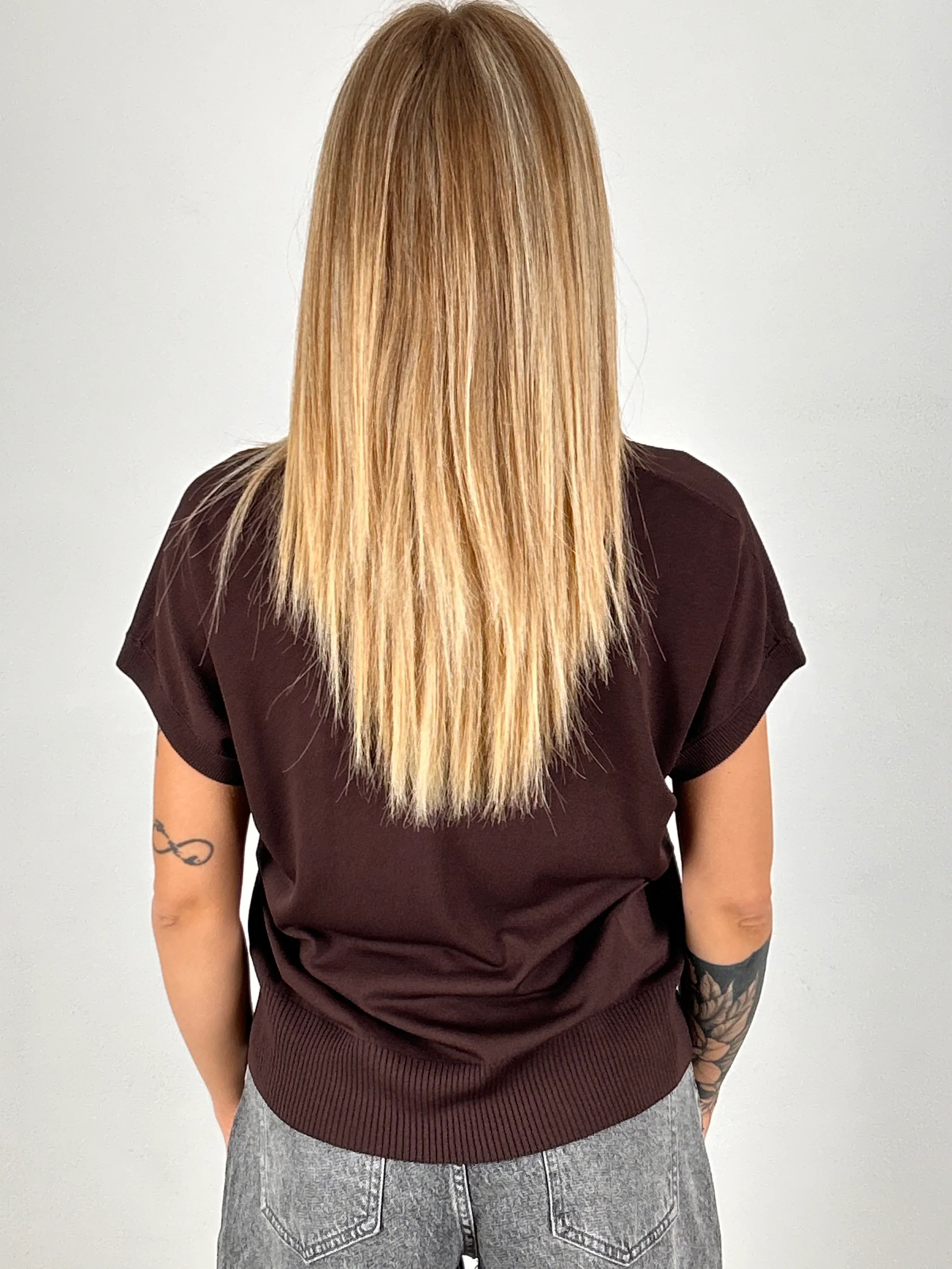 t shirt donna scollo v retro