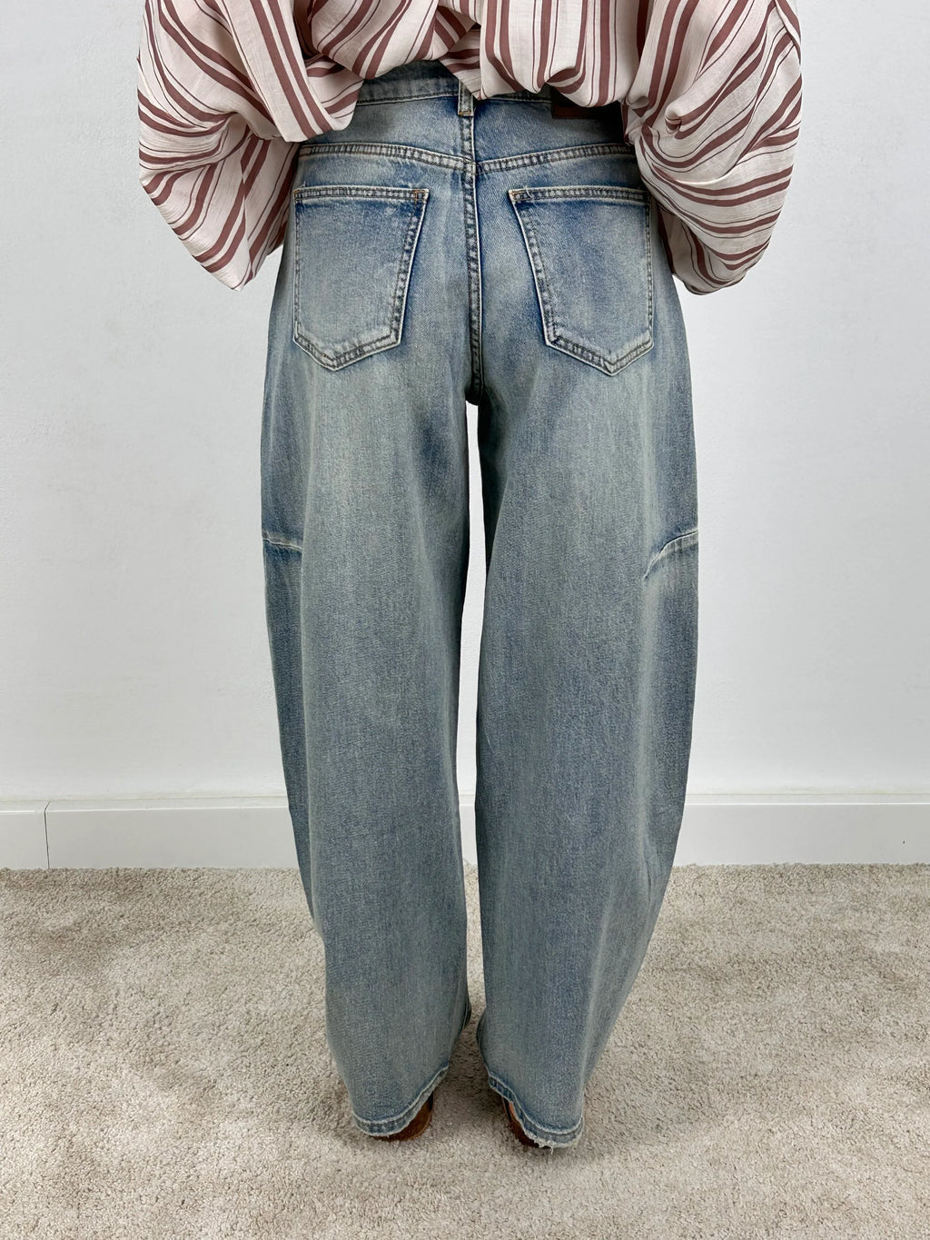 Jeans donna relaxed fit balloon retro