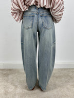 Jeans donna relaxed fit balloon retro