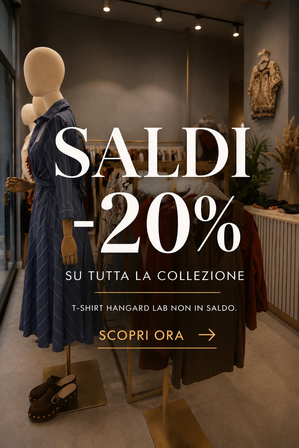 Saldi estivi Hangard -20% su tutta la collezione
