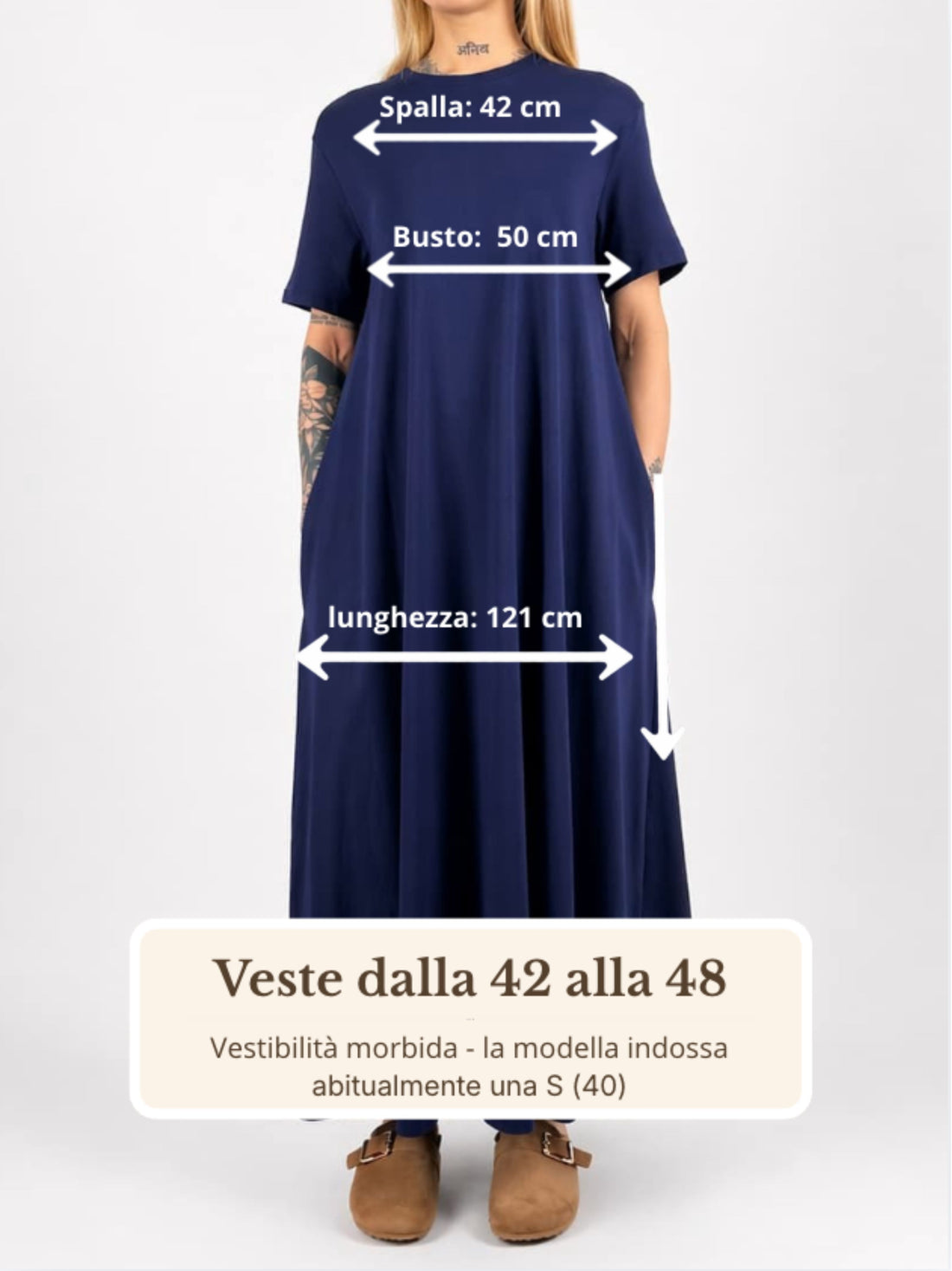 Guida misure Abito Daily Chic