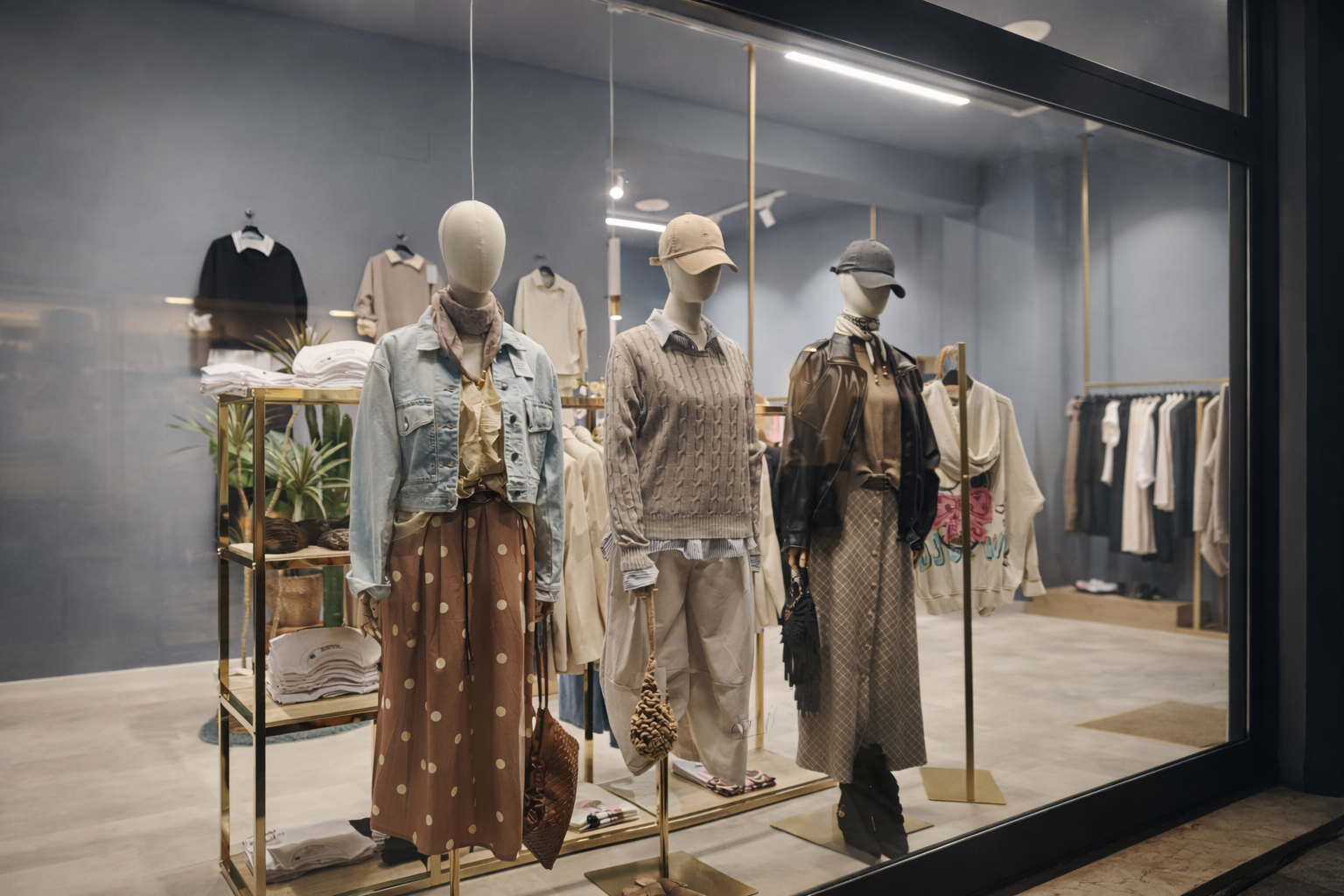 Vetrina negozio di abbigliamento donna Hangard