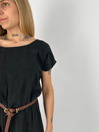Abito corto elegante donna nero - vista dettaglio