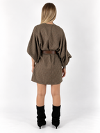 Abito Trama beige - vista posteriore