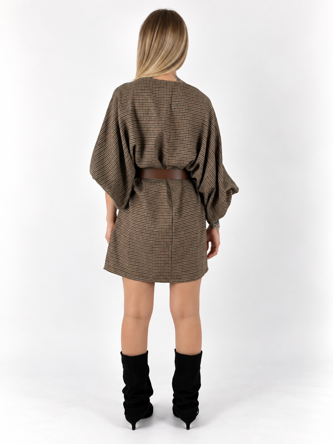 Abito Trama beige - vista posteriore