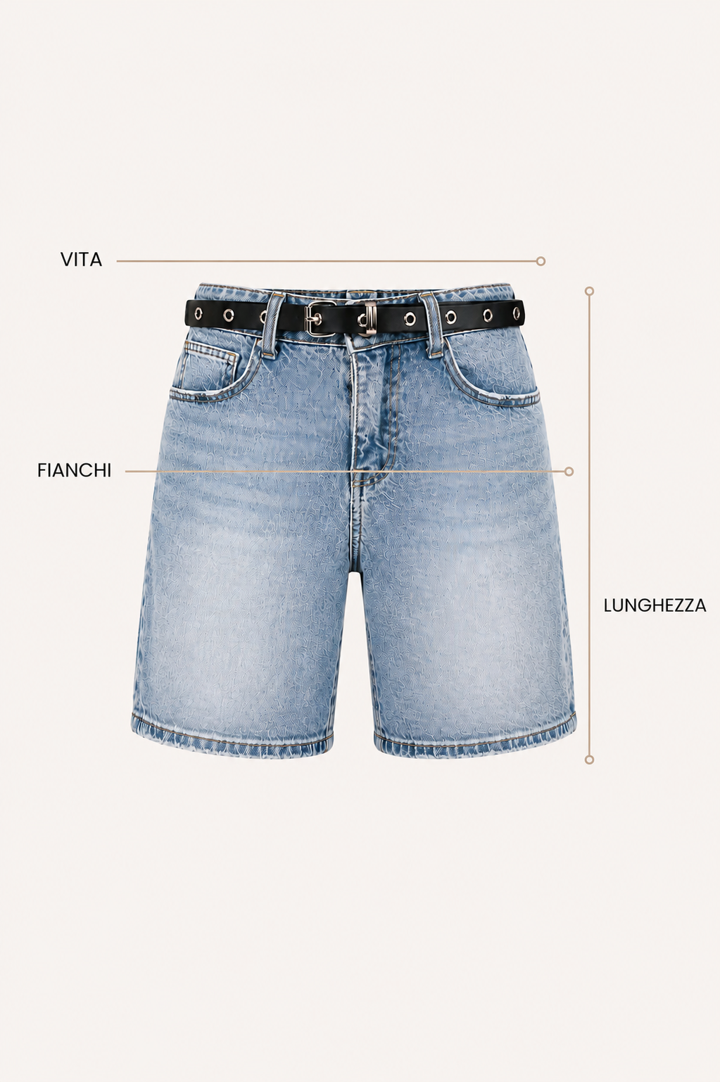 Guida misure Bermuda Jeans Urban