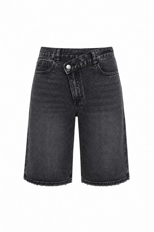 Bermuda Jeans Noir