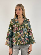 blazer floreale donna vista frontale