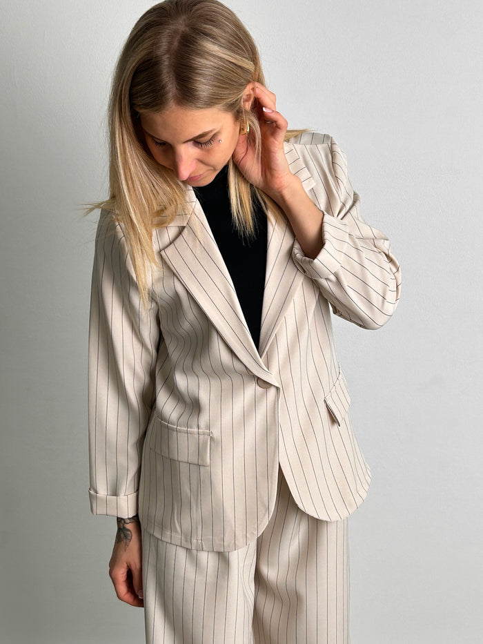 Blazer Gessato Glam