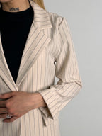 blazer donna gessato vista dettaglio