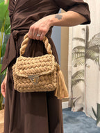 borsa intreccio mini donna vista frontale