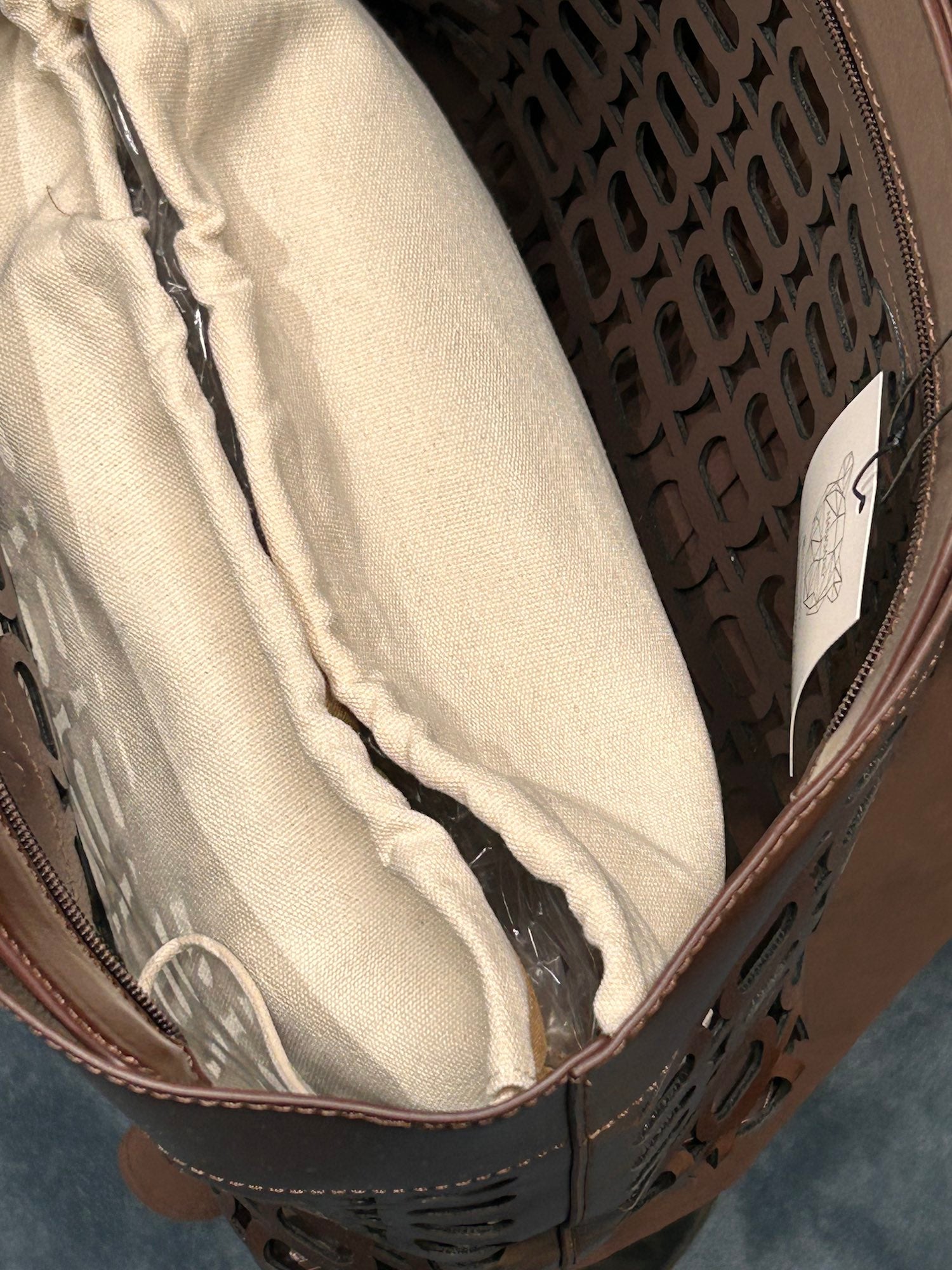 borsa maxi intreccio donna pochette interna