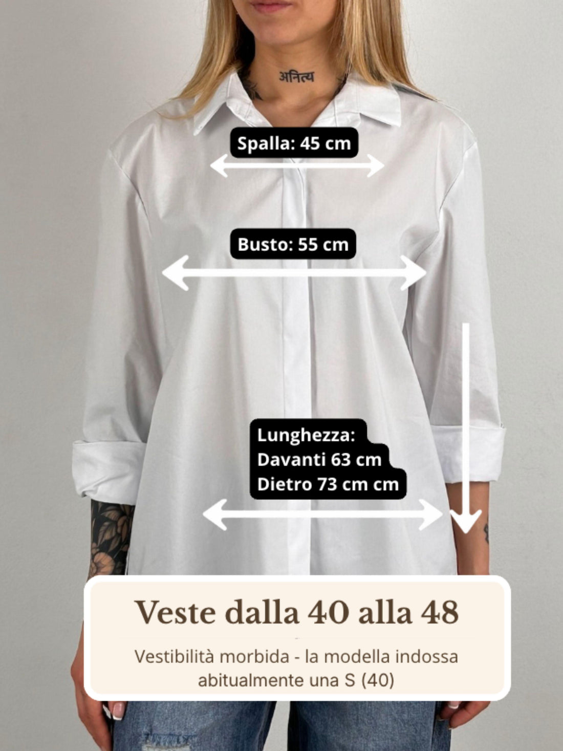 Guida misure Camicia Essential