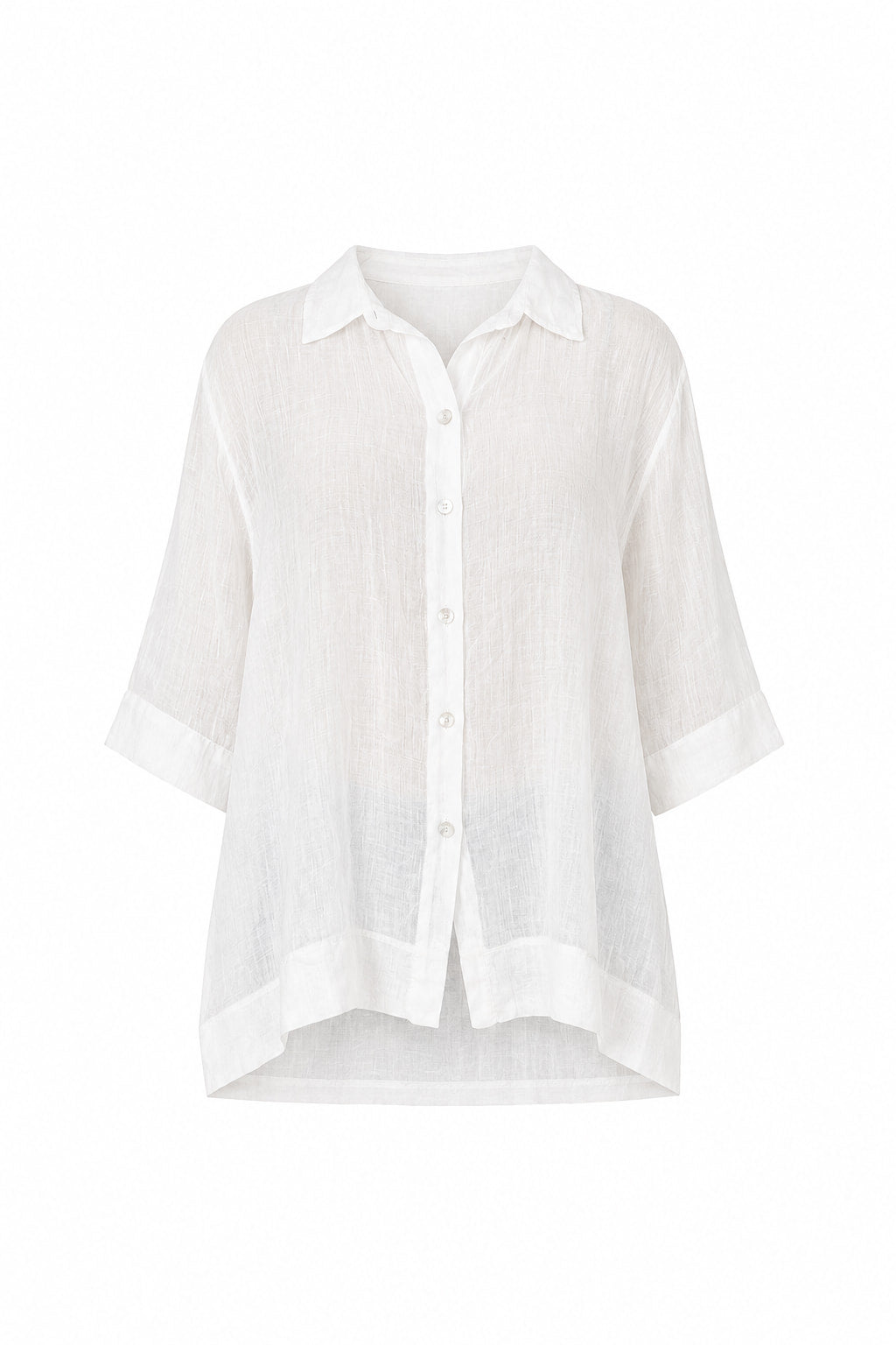 Camicia donna leggera in ramie con vestibilità morbida. gost 