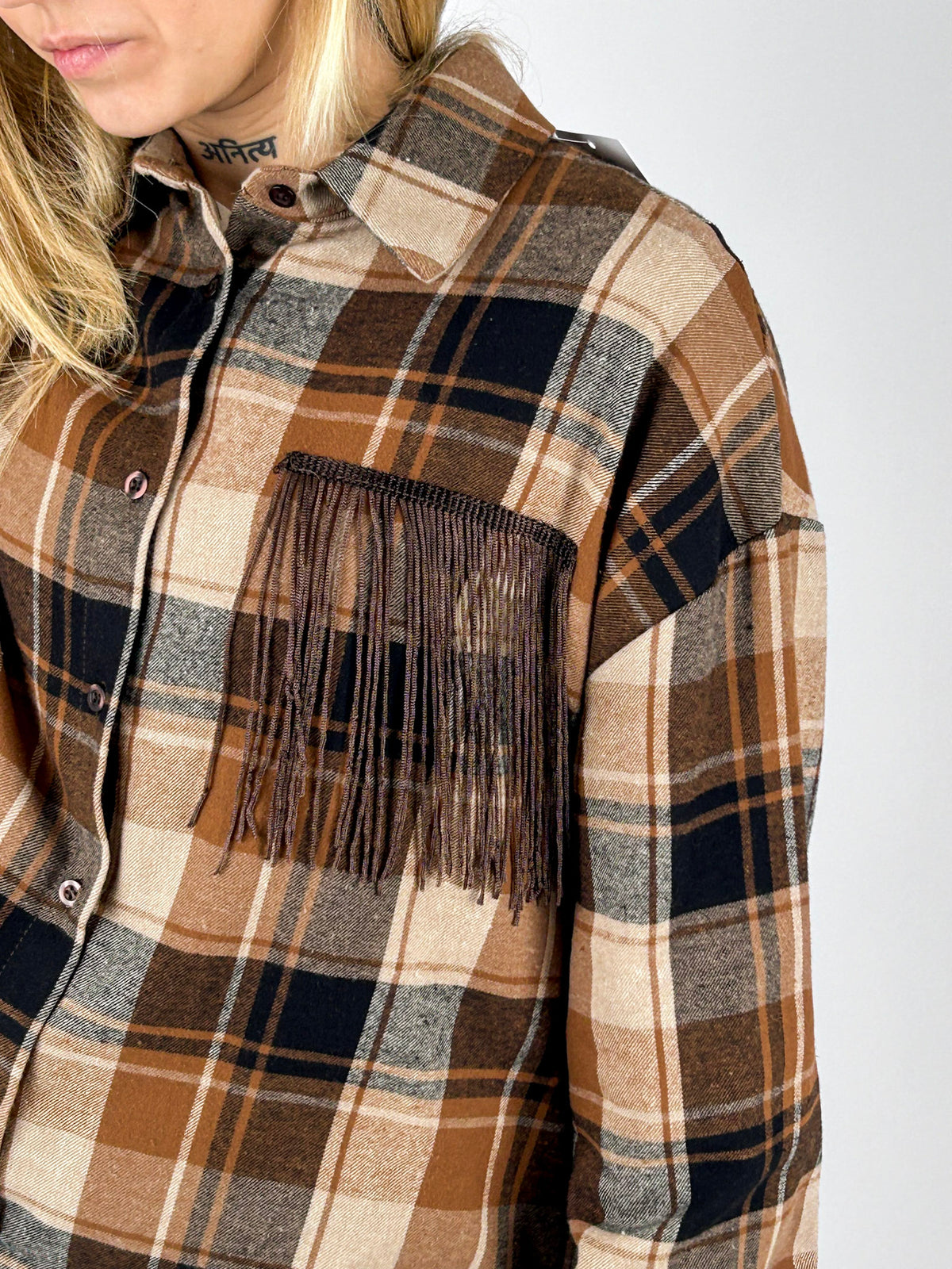 Camicia Rodeo biscotto - vista posteriore