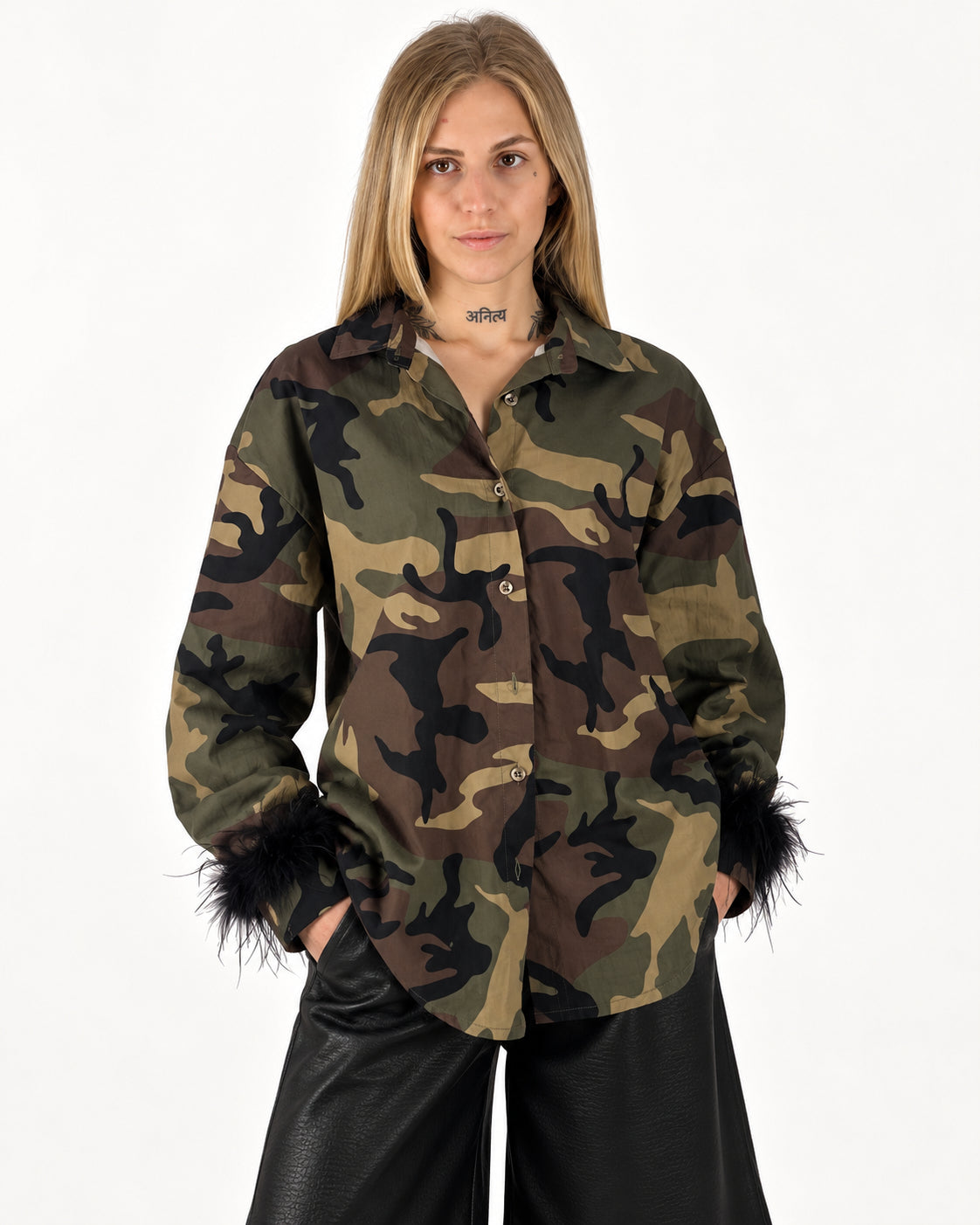 Camicia Safari militare - frontale
