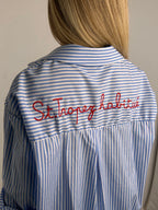 camicia st tropez abituè azzurro donna dettaglio