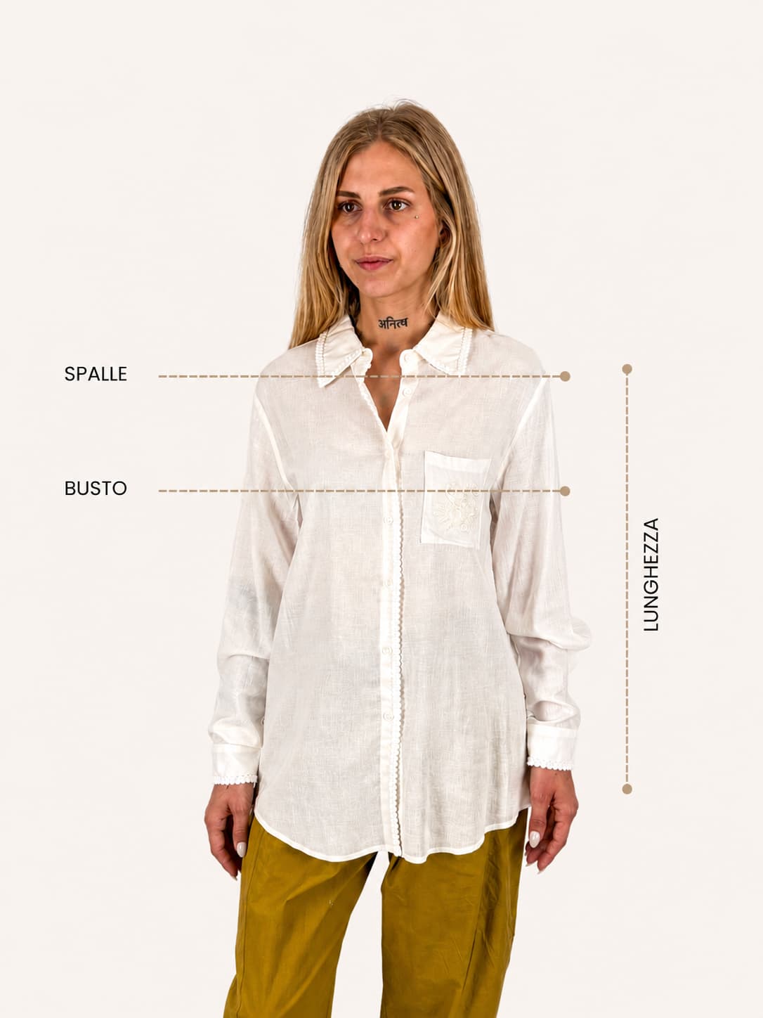 Guida misure Camicia Sofia