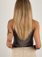 Canotta righe donna cotone vista retro