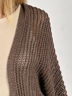  Cardigan rete luminosa – cardigan donna in rete con effetto brillante, stile glamour chic. dettaglio