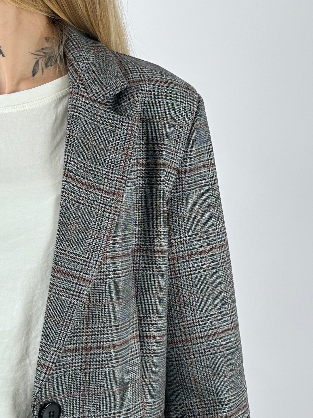 Giacca Frange Grigio/Bordo - foto 11