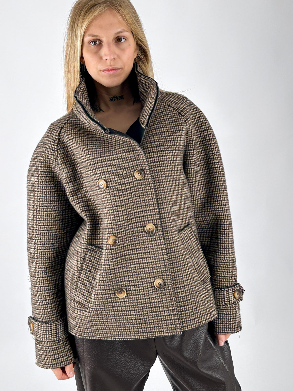 Giacca Galles marrone donna vista frontale