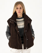 Gilet Brina marrone - frontale