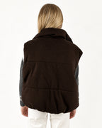 Gilet Brina marrone - retro
