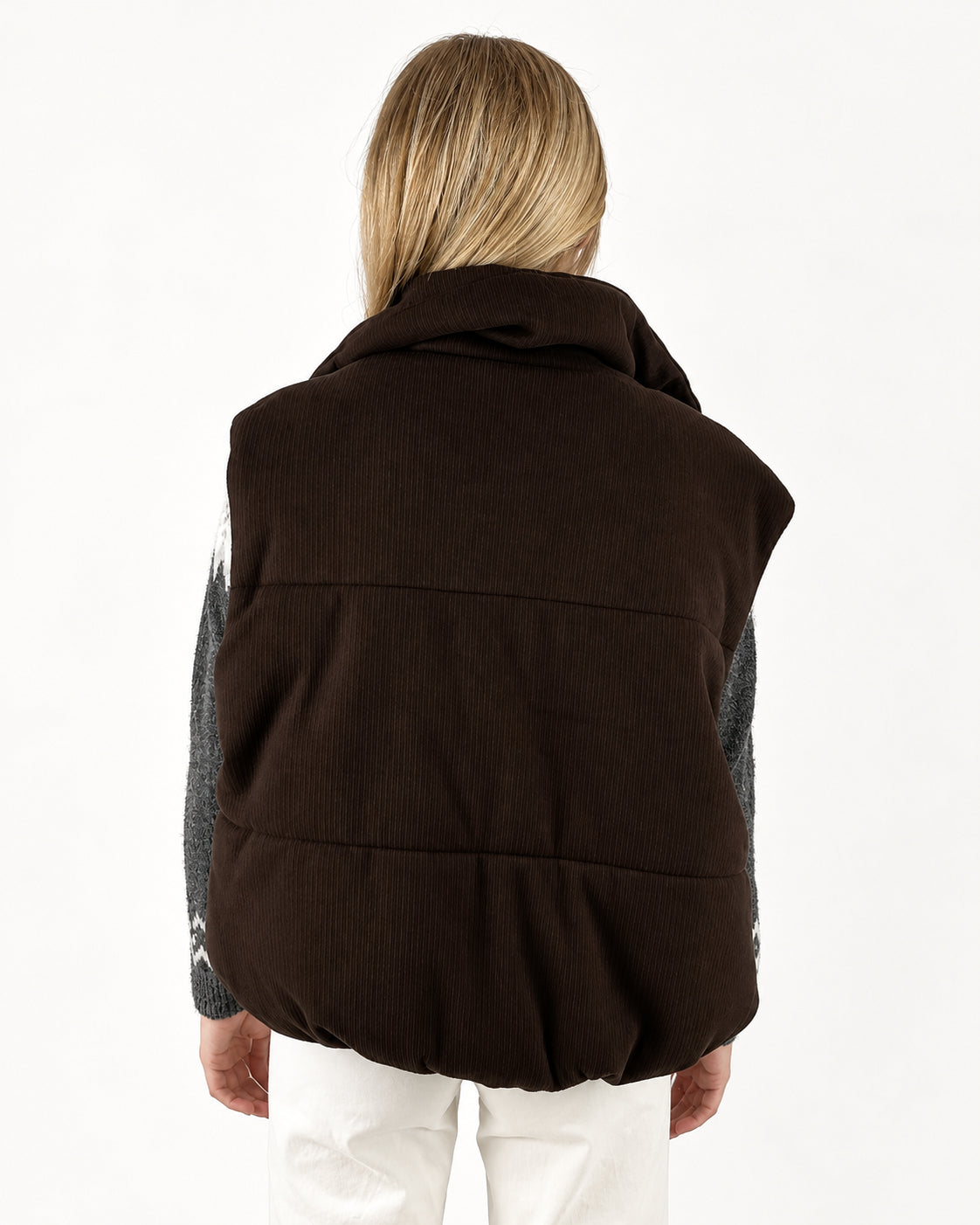 Gilet Brina marrone - retro