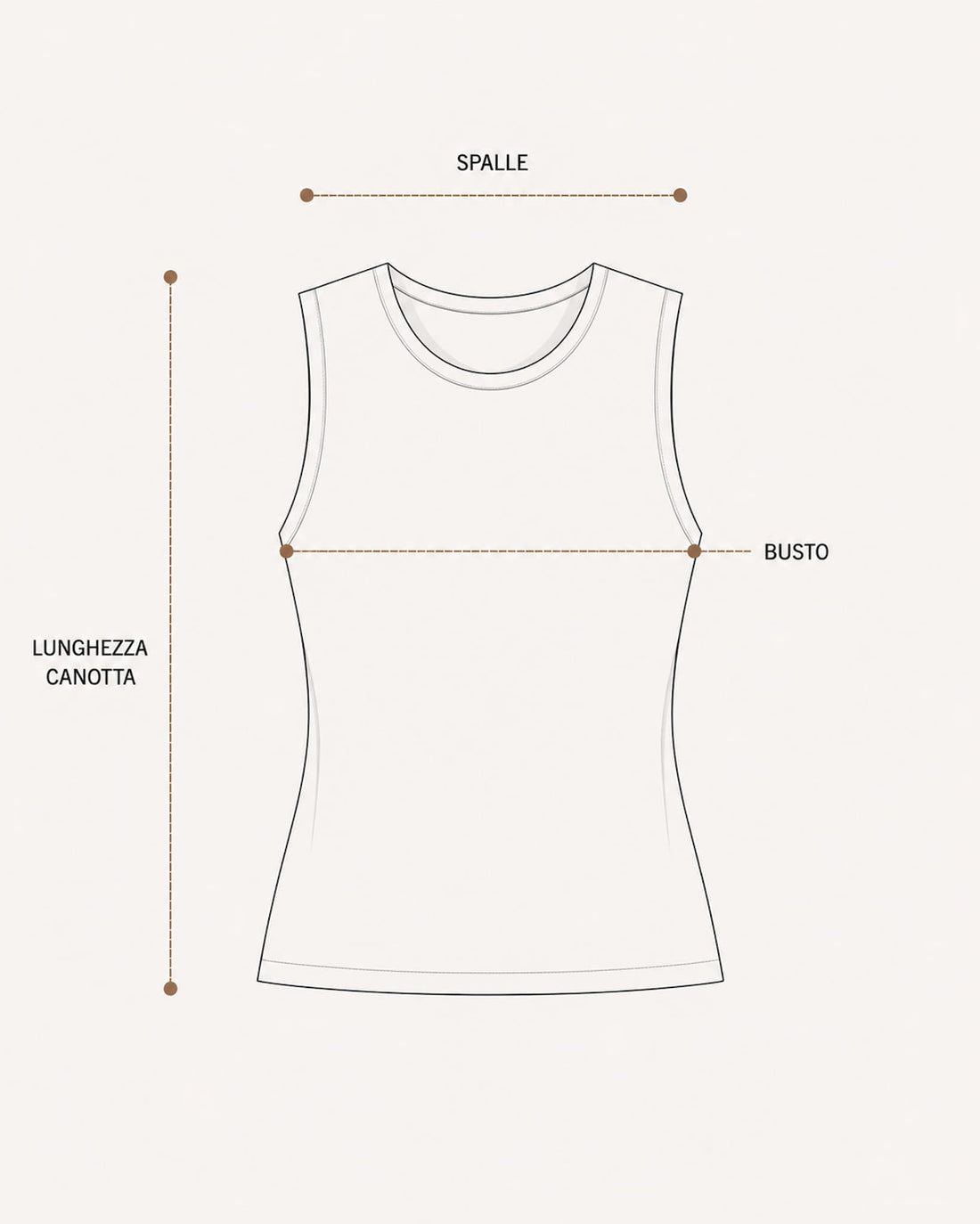 Guida misure Top Pizzo