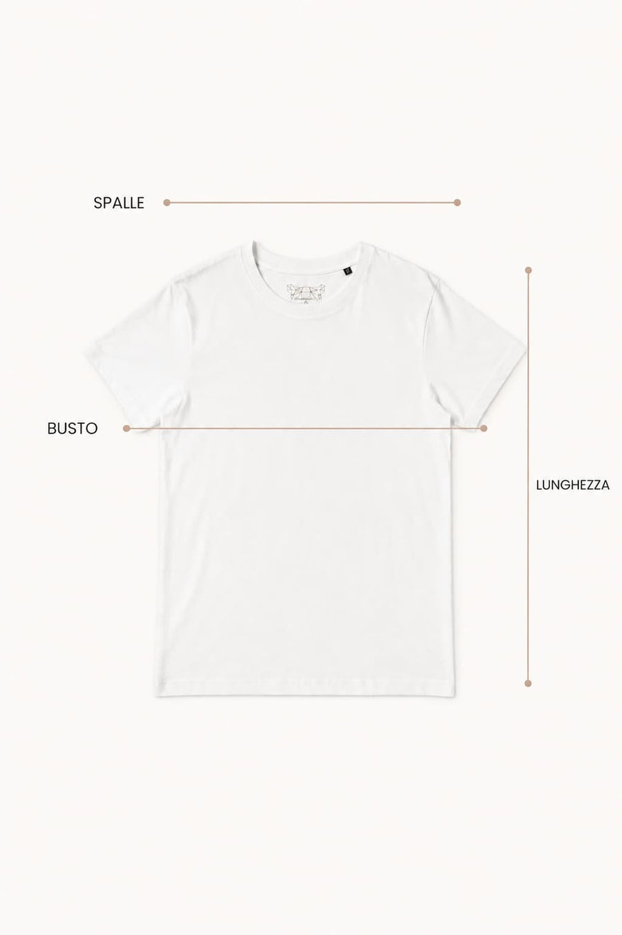 Punti di misurazione del capo: T-shirt Hangard Lab "Meta Verso &amp; Meta Bevo"