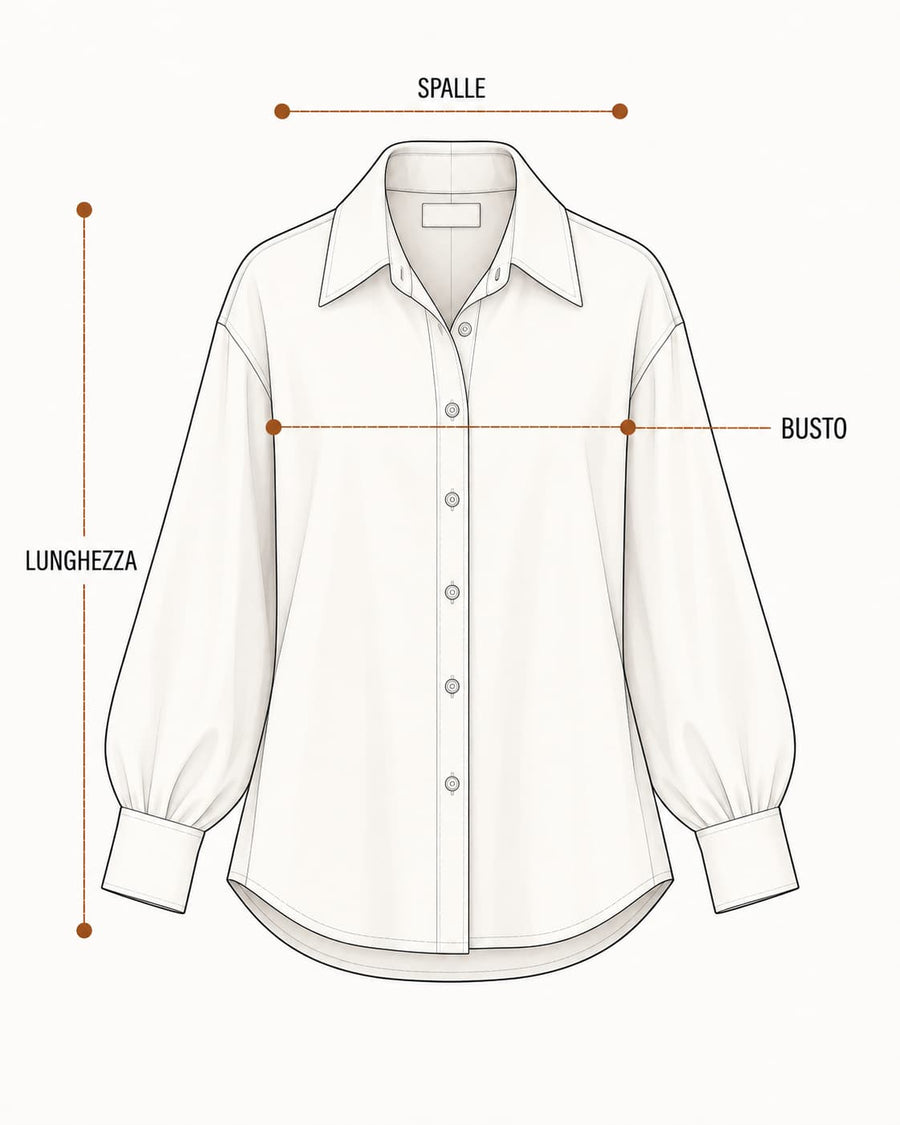 Punti di misurazione del capo: Camicia Safari