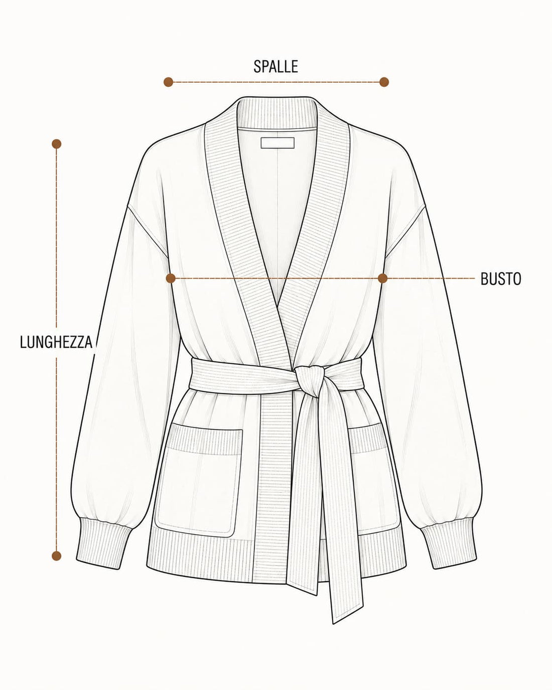 Guida misure Cardigan Folk