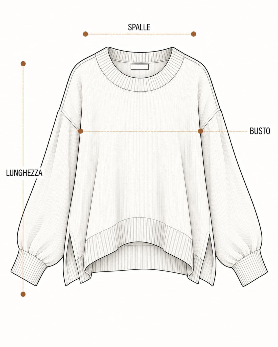Guida misure Maglia Zaira