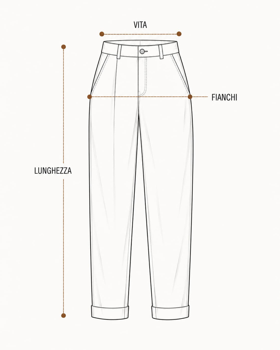 Guida misure Pantalone Denver