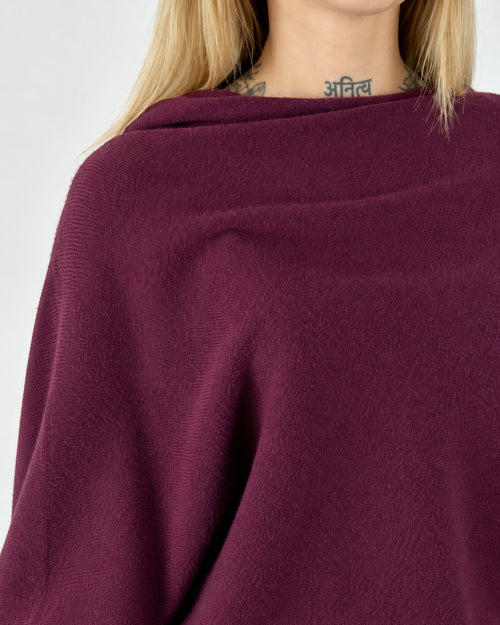 Maglia Drapé Burgundy, dettaglio