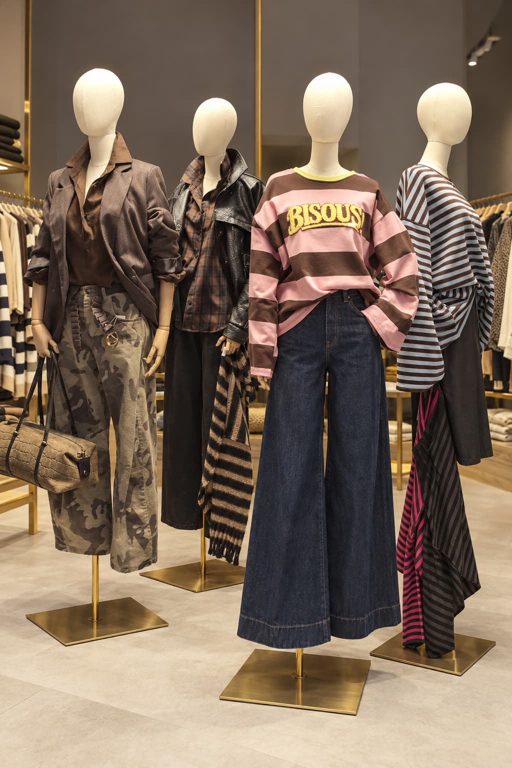 Nuova vetrina Hangard a Chiari con quattro look donna