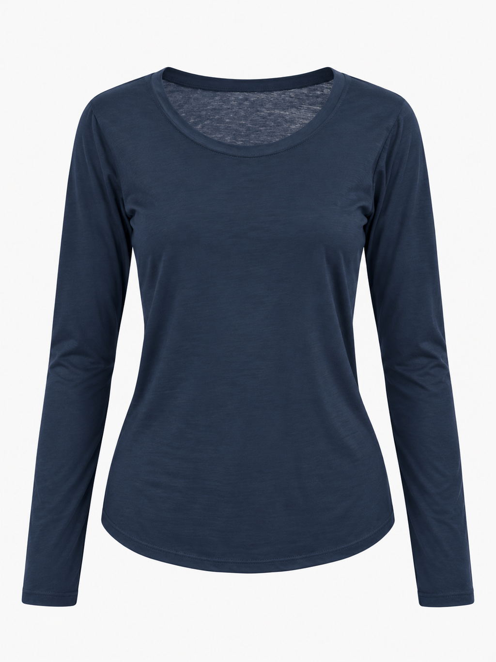 Maglia Basic blu vista frontale